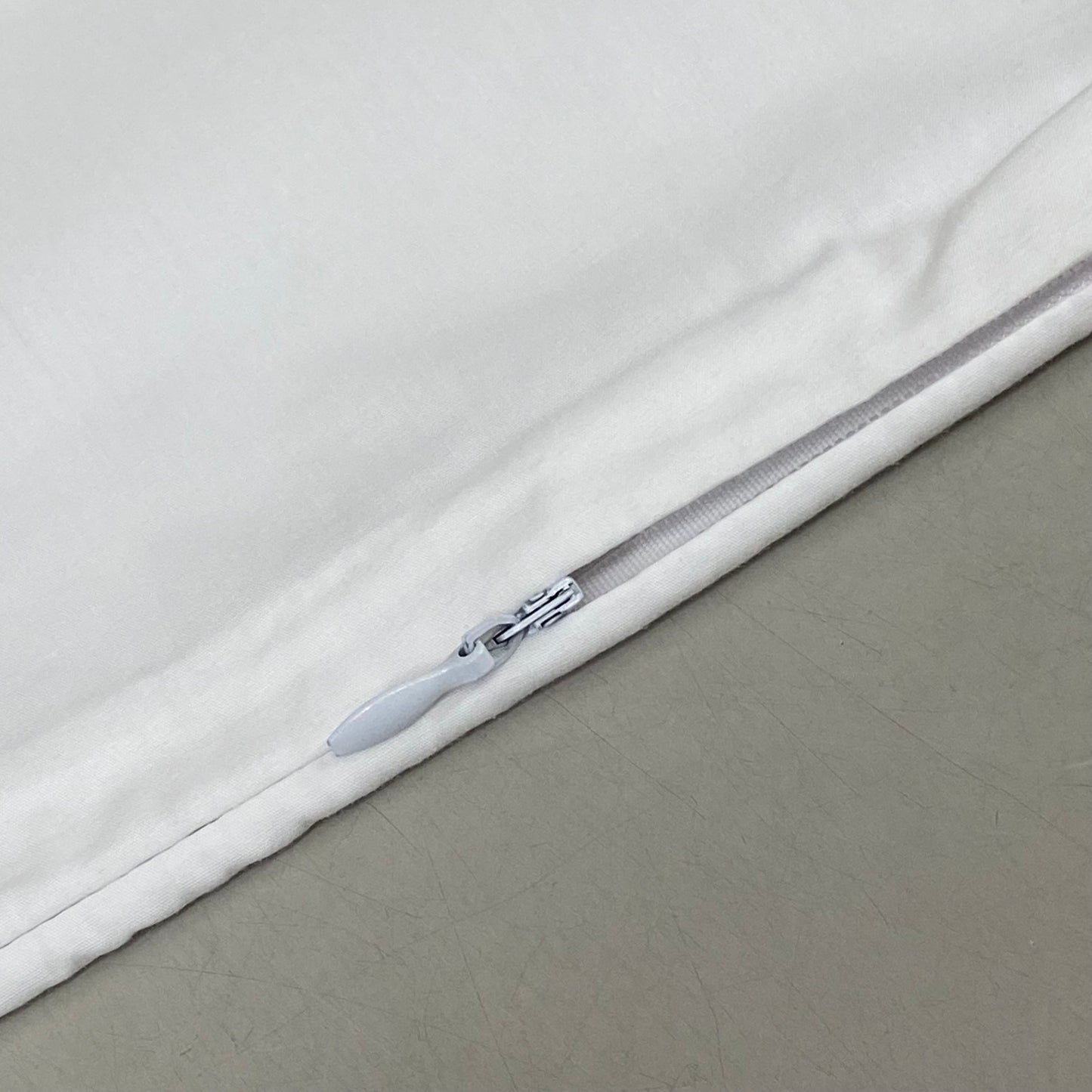 OWN ETC Zipper Closer Pillow Protector 20" W X 36" L  White