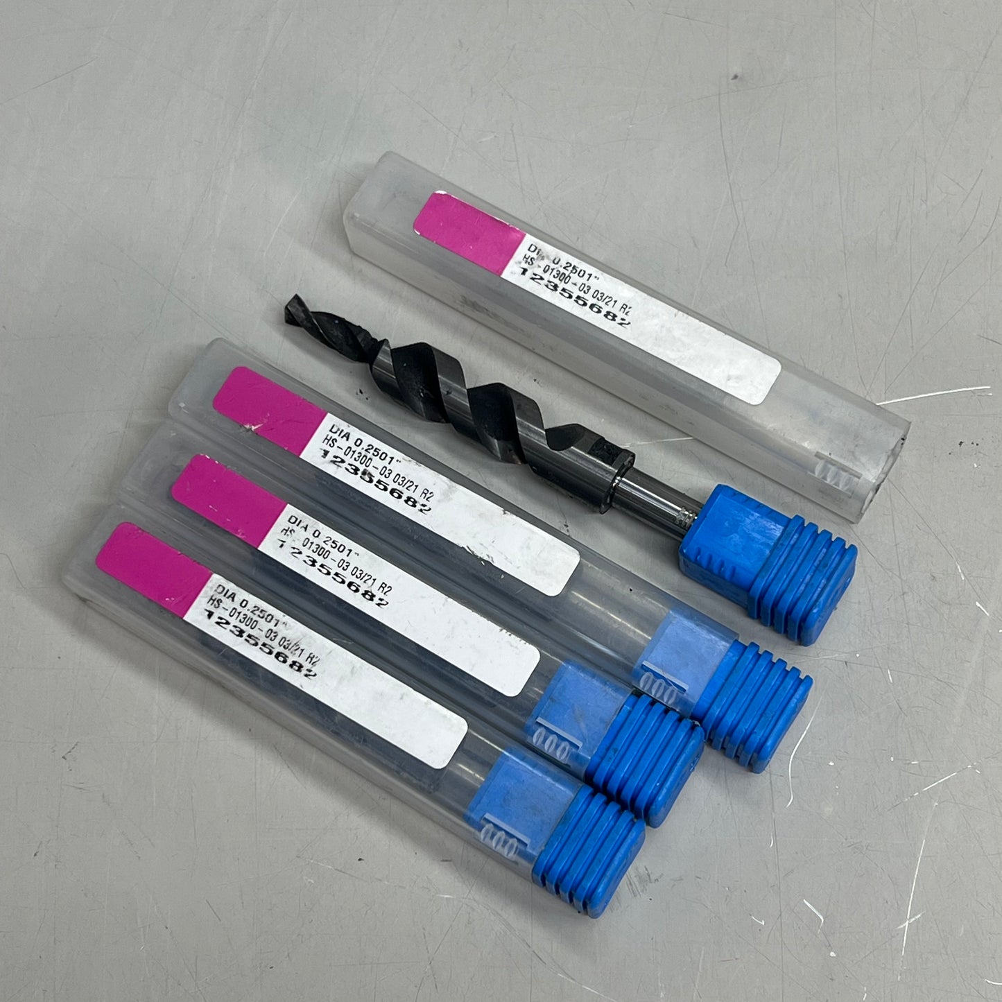 (LOT OF 15) Assorted Heavy Duty Drill Bits HS-01300-04 HS-01300-02 HS-01300-03