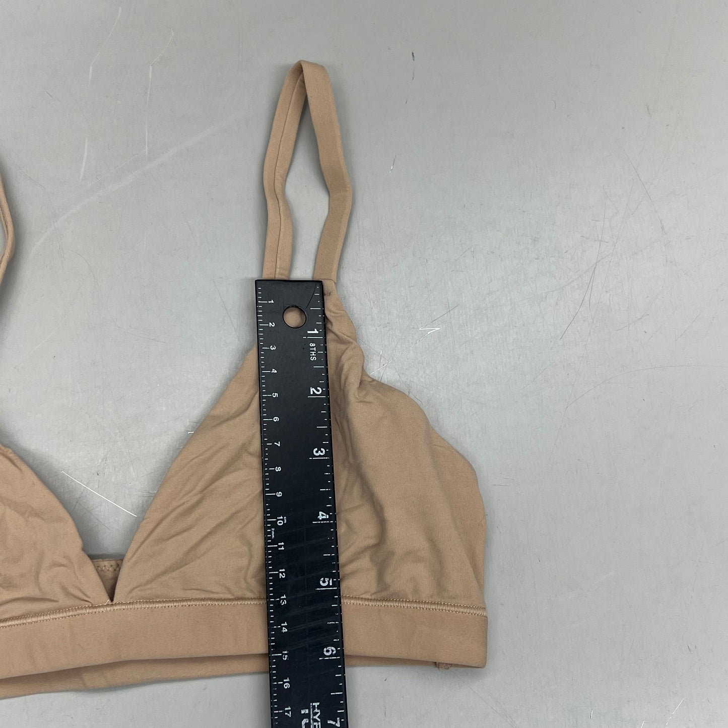 SKIMS Fits Everybody 2-Ply Max-Stretch Triangle Bralette Women's Sz S Clay