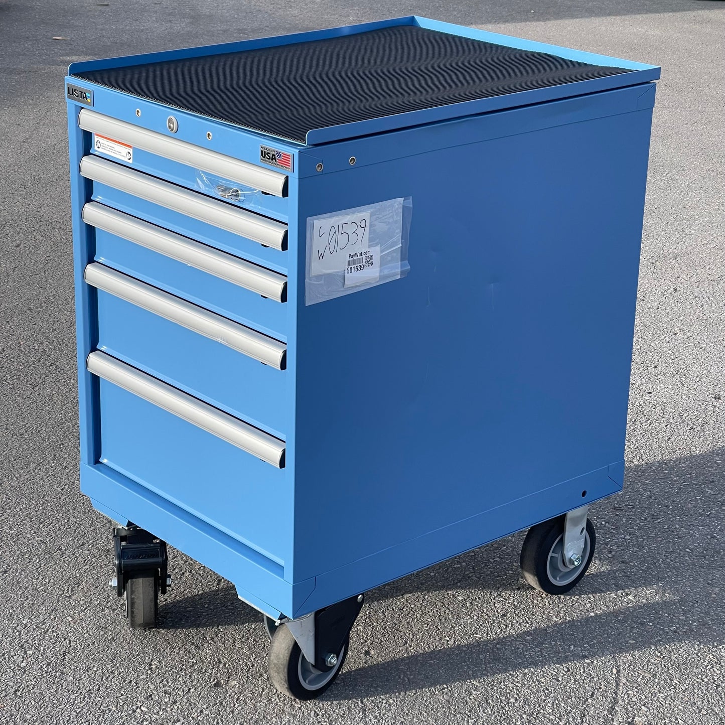 Z@ LISTA Mobile Drawer Cabinet 37”x29”x22” Blue XSMP0600-0501M