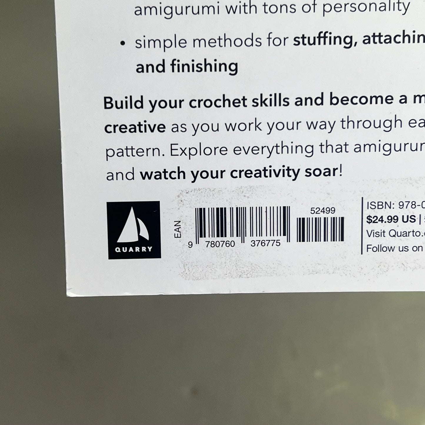 Amigurumi Crochet Learning Book by Vincent Green-Hite Paperback