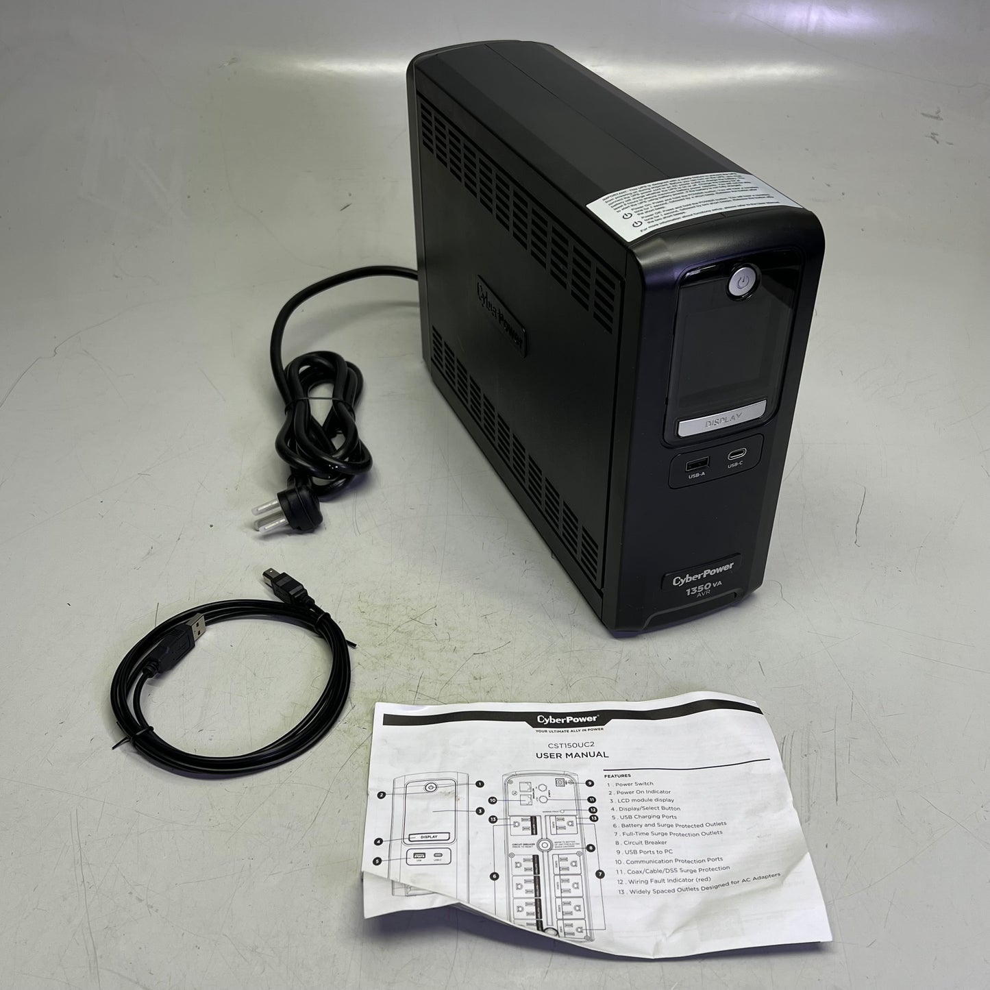 CYBERPOWER Battery Backup W/ Surge Protection 1500 VA 900 W 1705111 (Return)