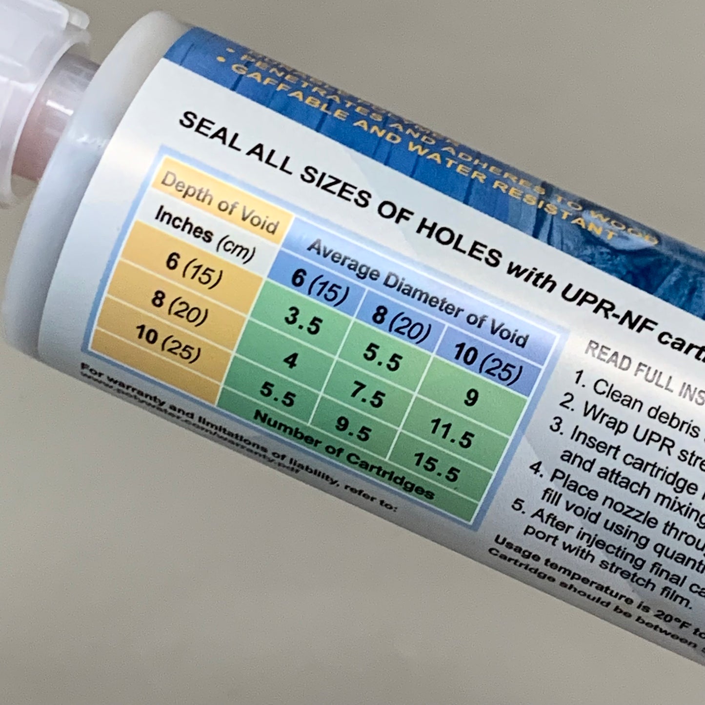 POLYWATER Wood Utility Pole Repair Cartridge On OEM Sealed Bag  250 mL 43551