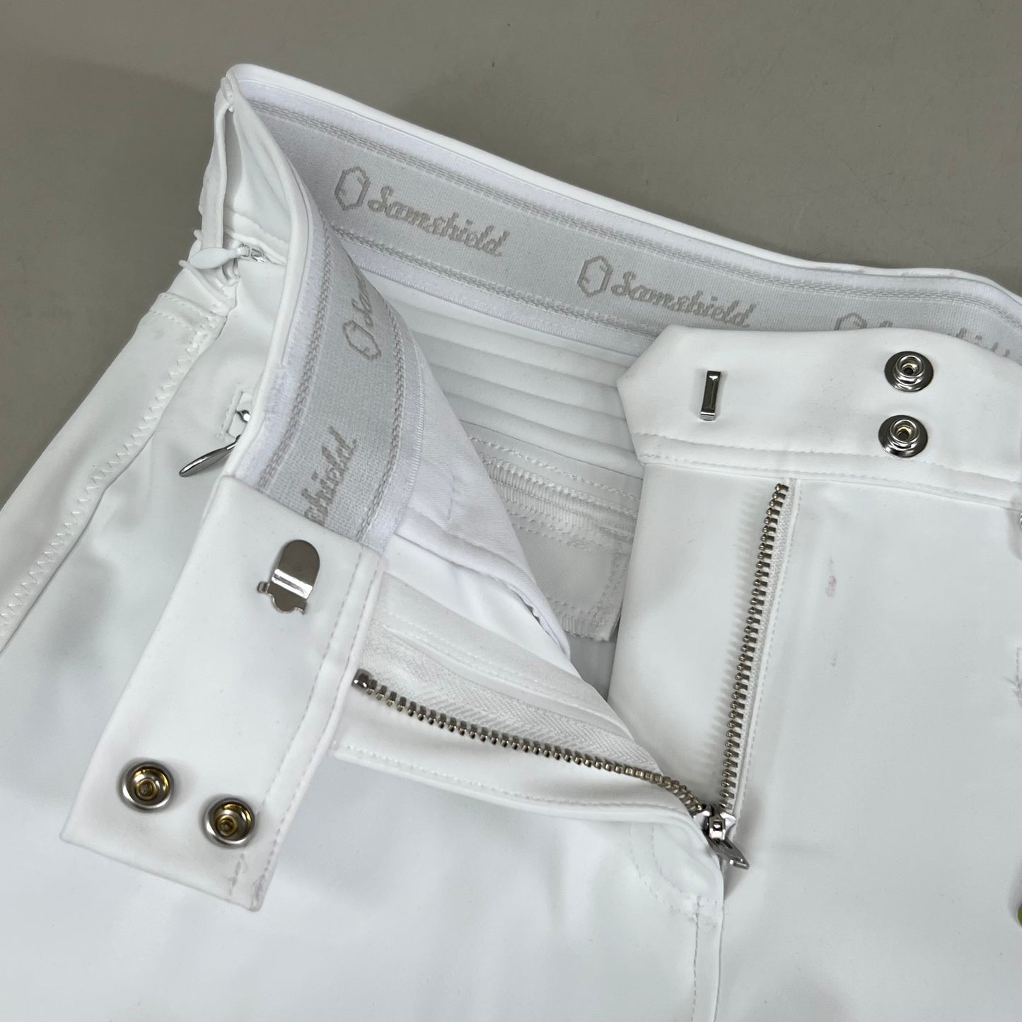 SAMSHIELD Adele Premium Equestrian Pants Women's Sz US 26, UK 8, FR 36 White