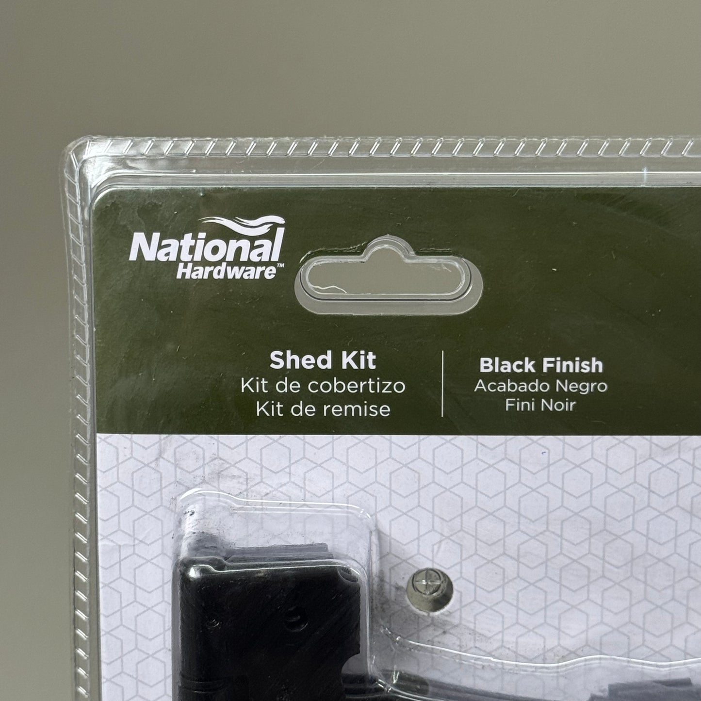 NATIONALHARDWARE Durable Shed Kit for Exterior Application Black Finish N166-006