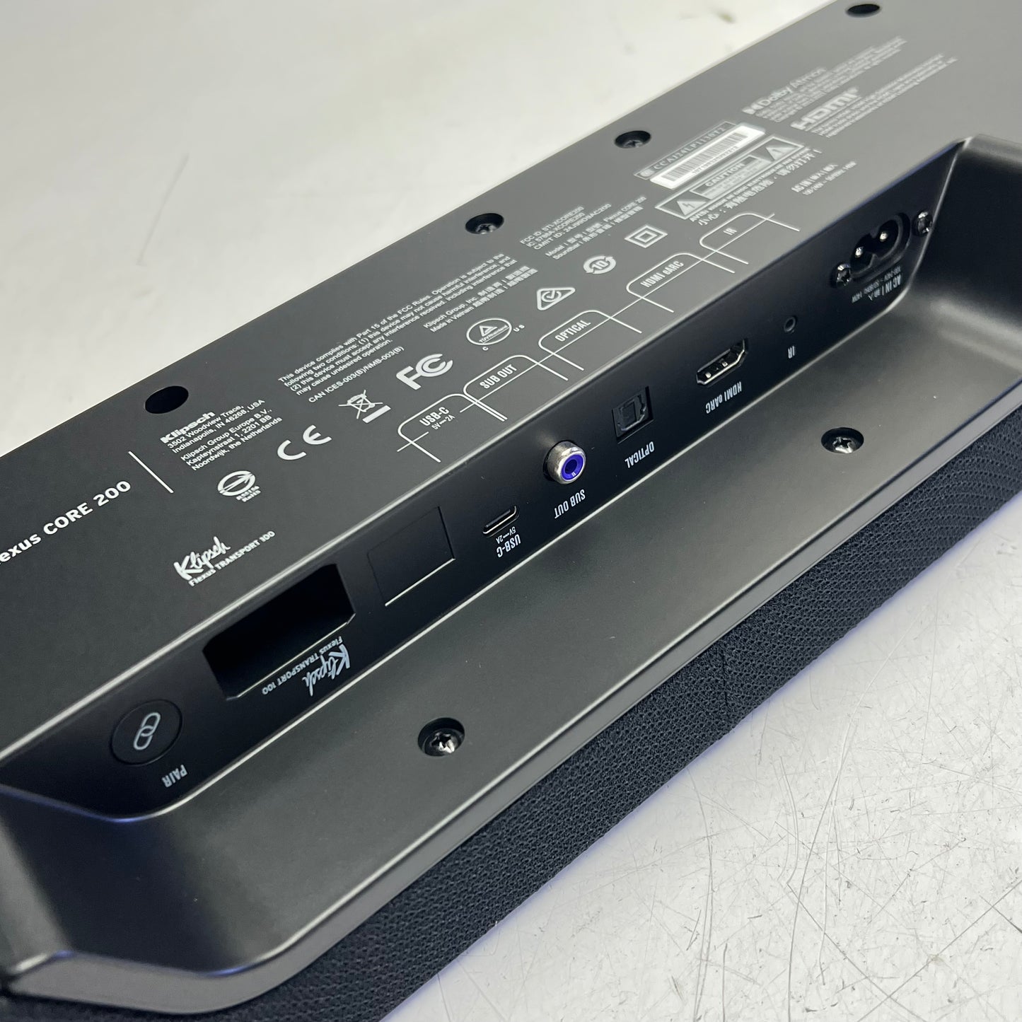KLIPSCH Flexus Core 200 Atmos-capable Sound Bar W/ Bluetooth Black 1071983
