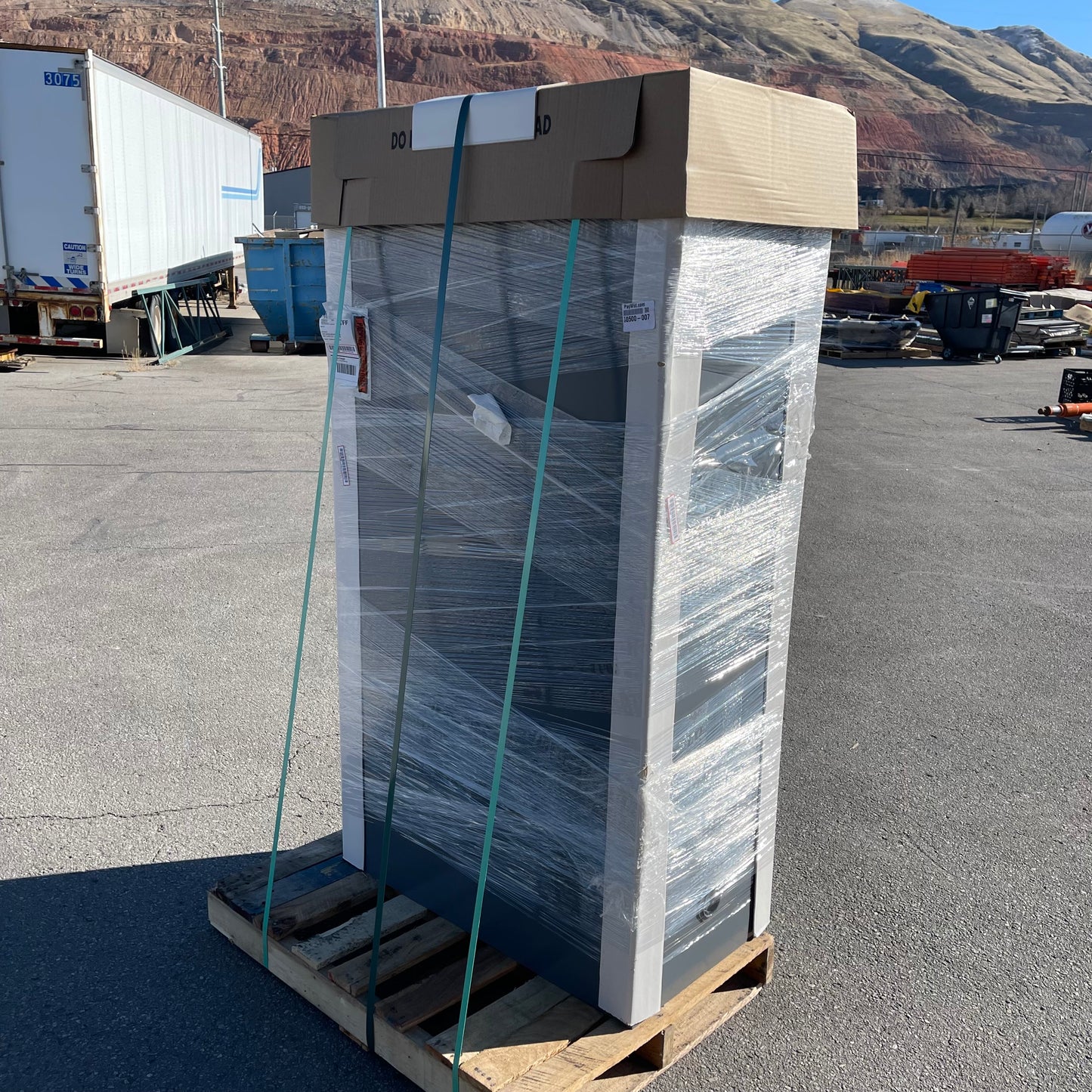 Z@ JAMCO Double-Walled Fire Resistant Security Cabinet 65”x34”x18” Grey BR23GP (B)