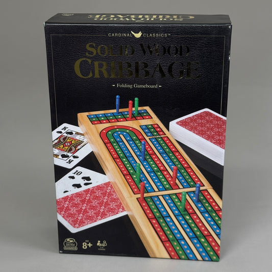 ZA@ CARDINAL CLASSIC Solid Wood Cribbage Folding Gameboard Ages 8+ 6061069