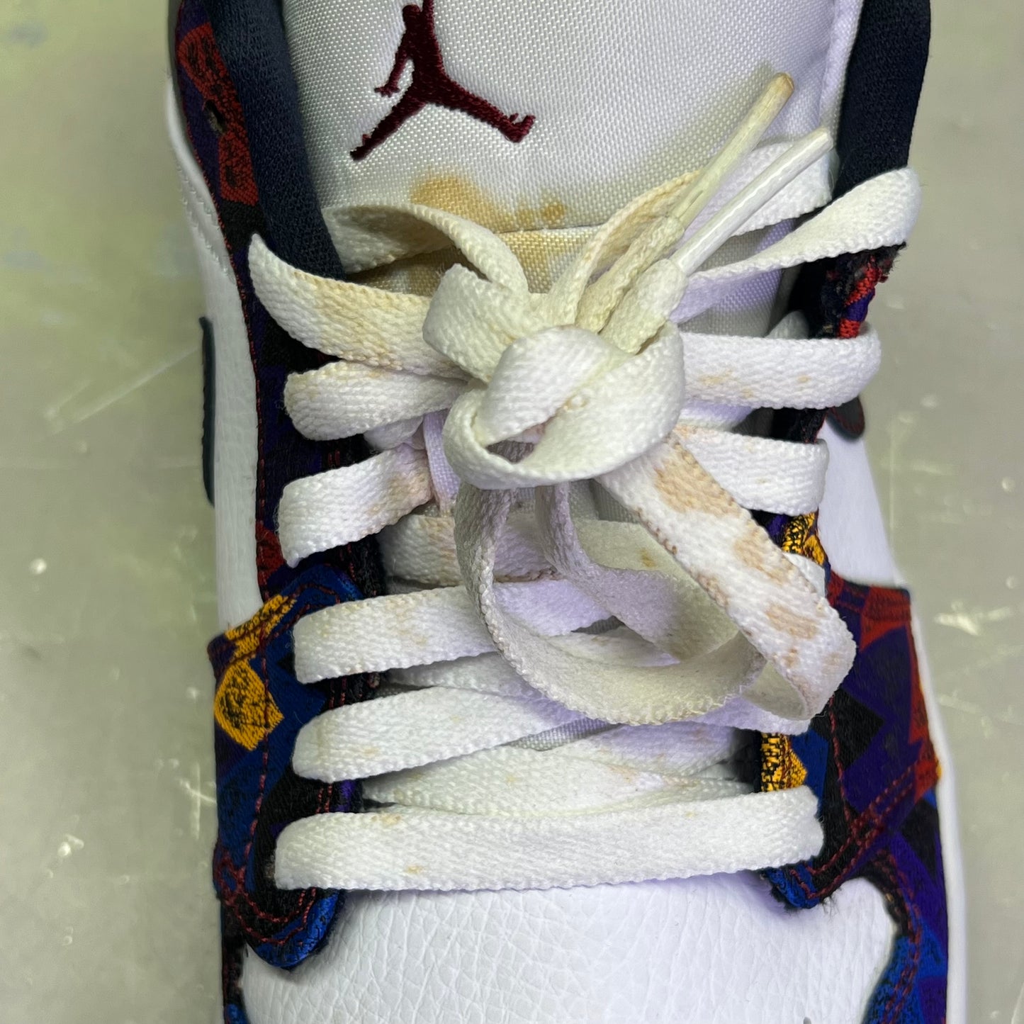 NIKE Air Jordan 1 Low SE 'Nothing But Net' Unisex Sz 7.5 Multicolor (Pre-Owned)