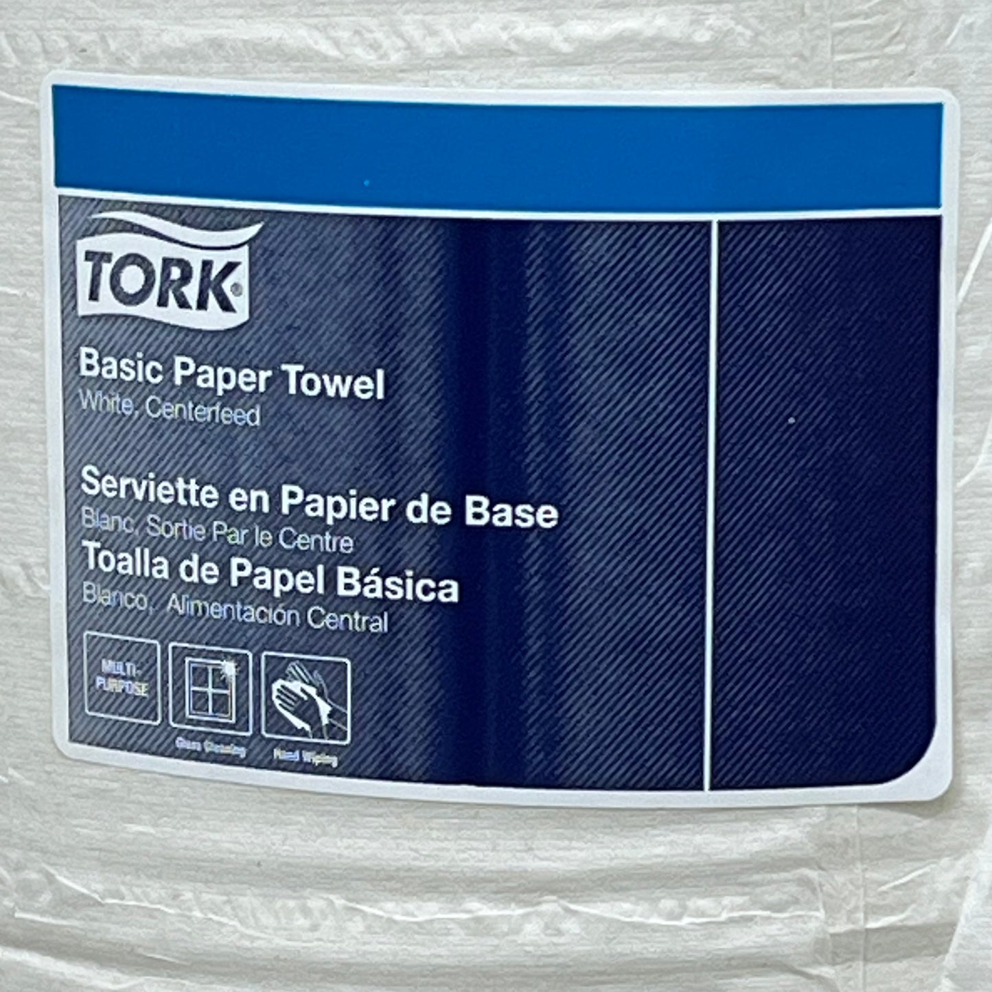 ZA@ TORK (6 PACK) Basic Paper Towel Centerfeed Hand Towel 2-Ply 12 12 01 ( Damaged )