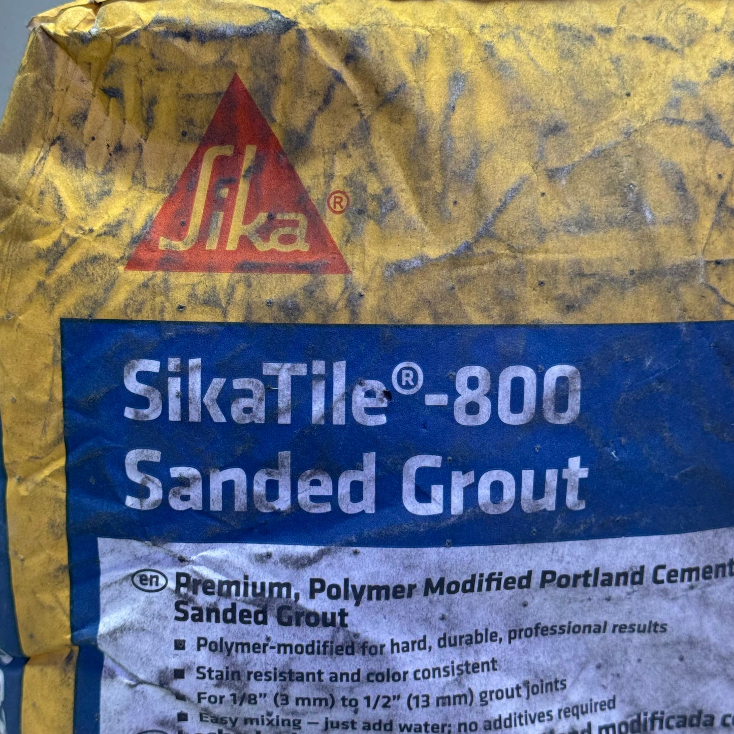 SIKA Sikatile 800 Sanded Grout Premium Black Color 25 Lbs Black 648718 (New Other)