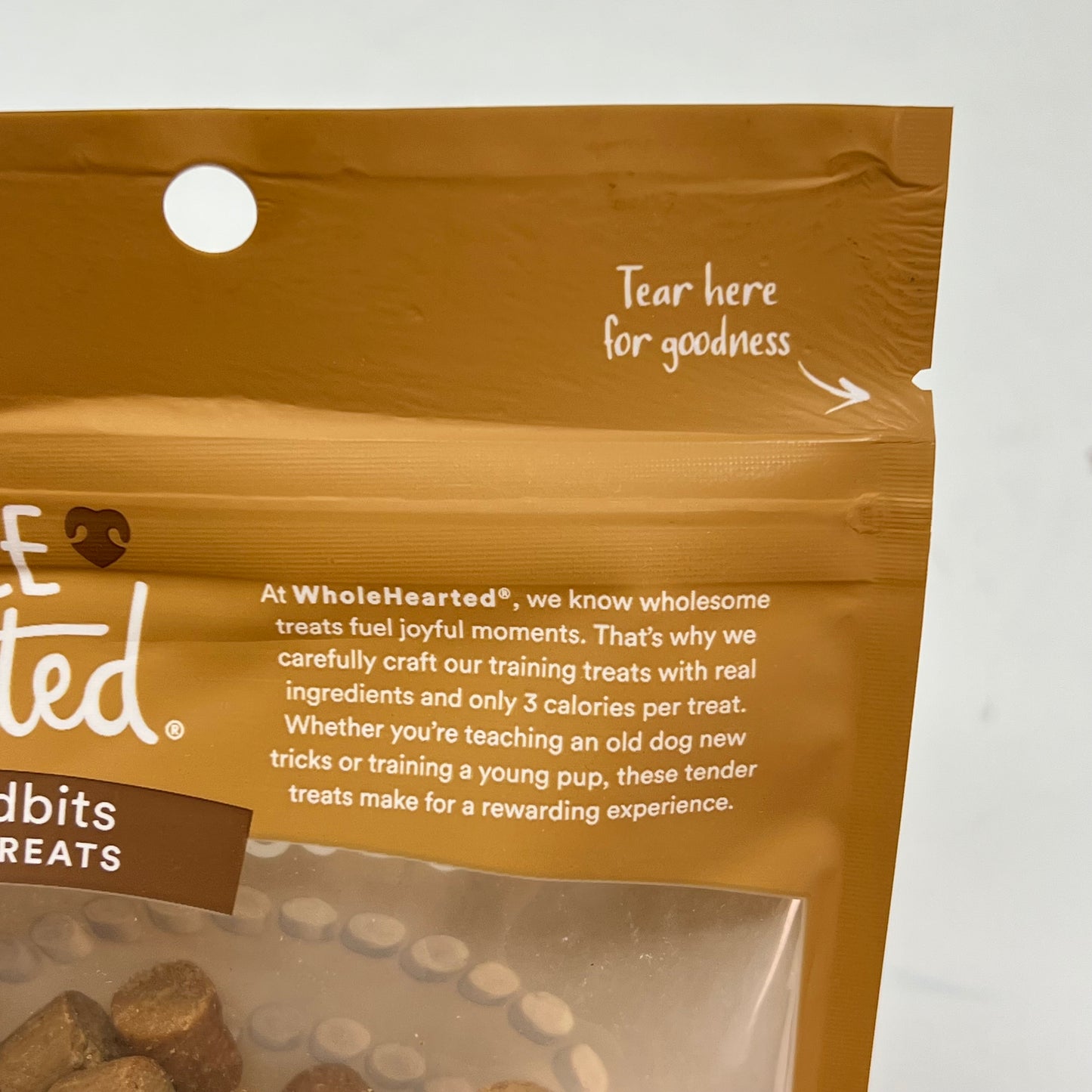 ZA@ WHOLE HEARTED (3 PACK) Tender Tidbits Training Treats Peanut Butter Recipe 6oz BB 11/27