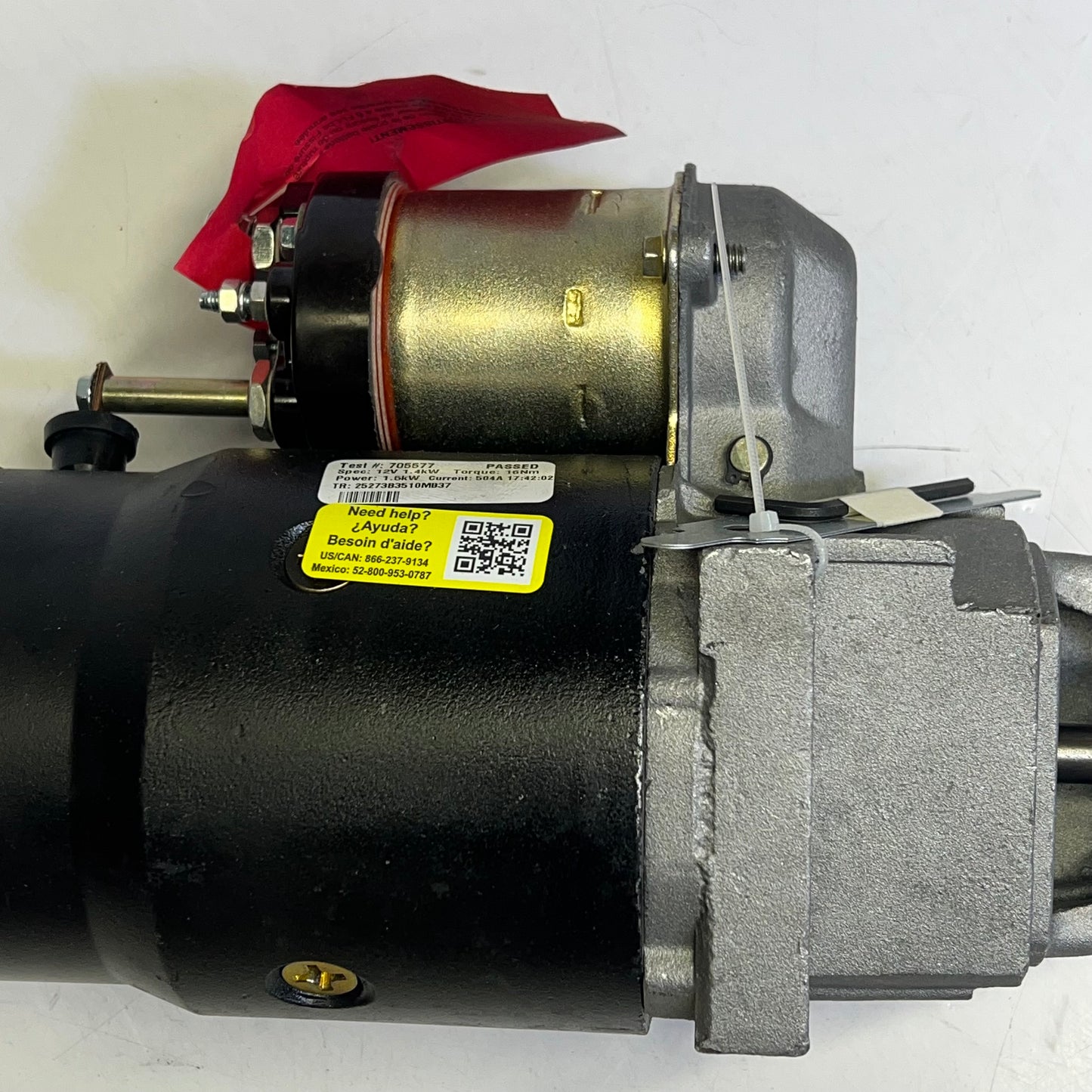 NAPA Remanufactured Starter W/ Solenoid Assembly  Bolt-on Mounting 12V 2465022