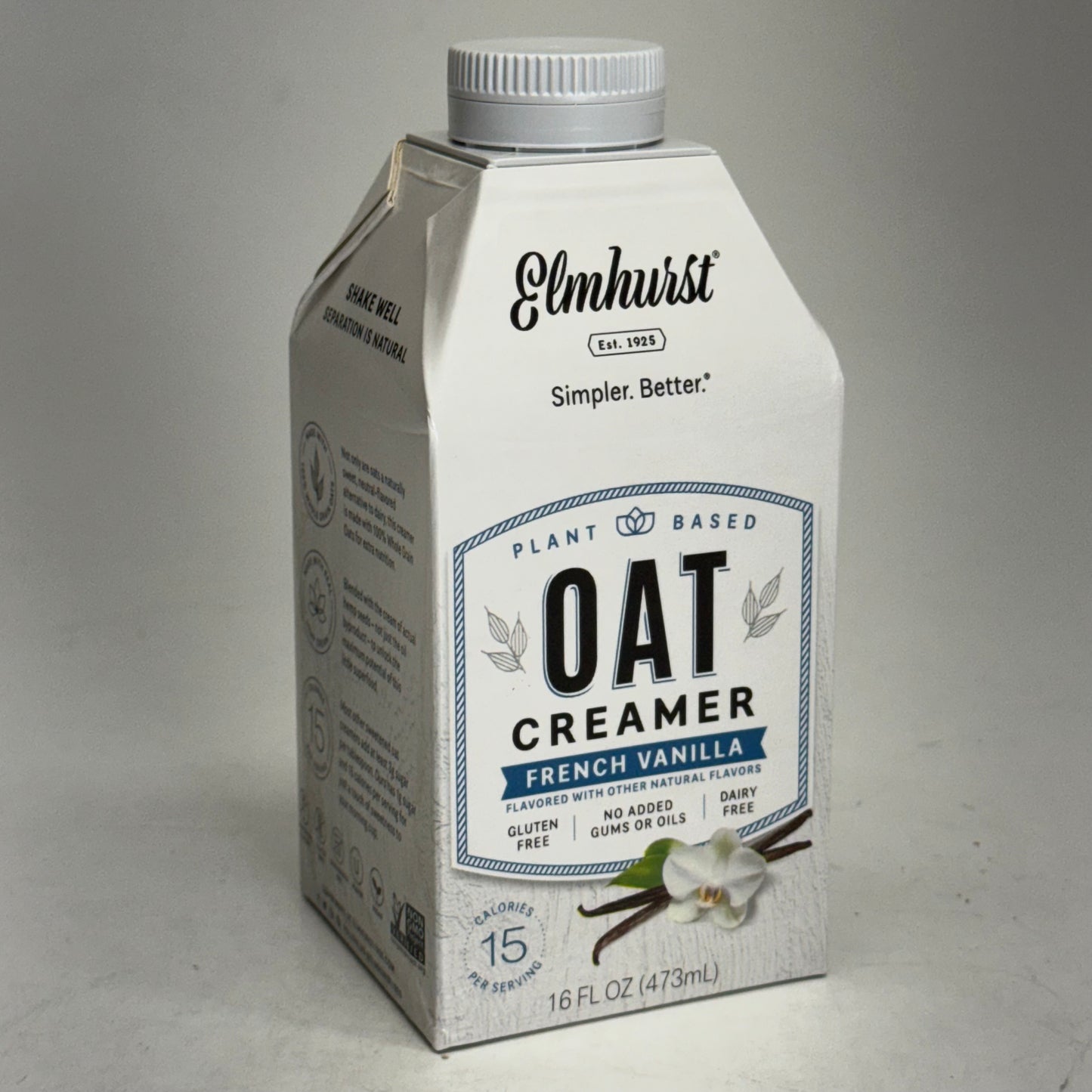 ELMHURST (6 PACK) Elmhurst Vanilla Oat Creamer 16 fl oz. BB 10/26