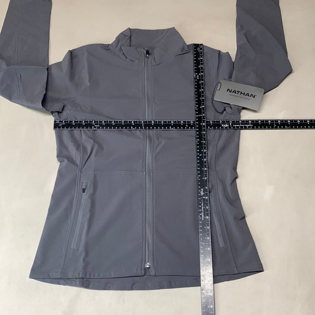 NATHAN Vamos Track Jacket Women's Sz M Dark Charcoal NS50040-80078