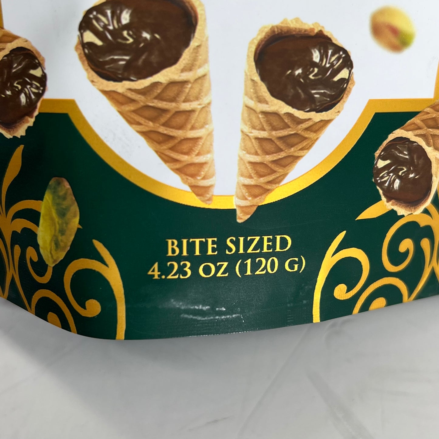 JUST THE FUN PART (6 PACK) Dubai Style Cones Bite Sized Treats 4.23 oz  BB 02/28