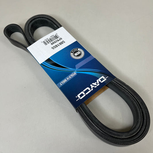 DAYCO Straight Standard Poly Rib Belt EPDM K-Section .82" Top Width 5061055