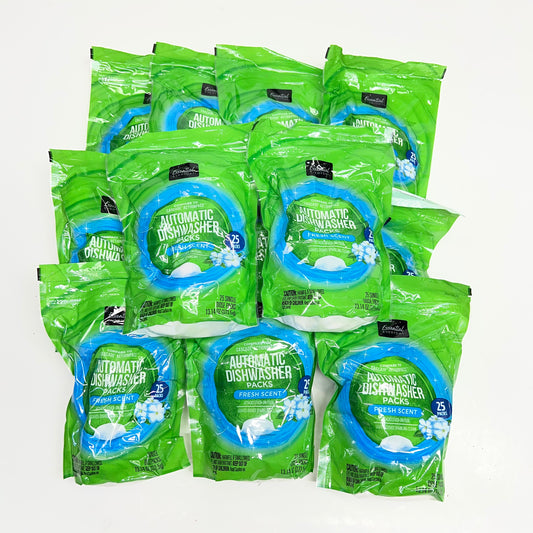 ESSENTIAL EVERYDAY (12 PACK, 25 EACH)  Automatic Dishwasher Pods Fresh Scent