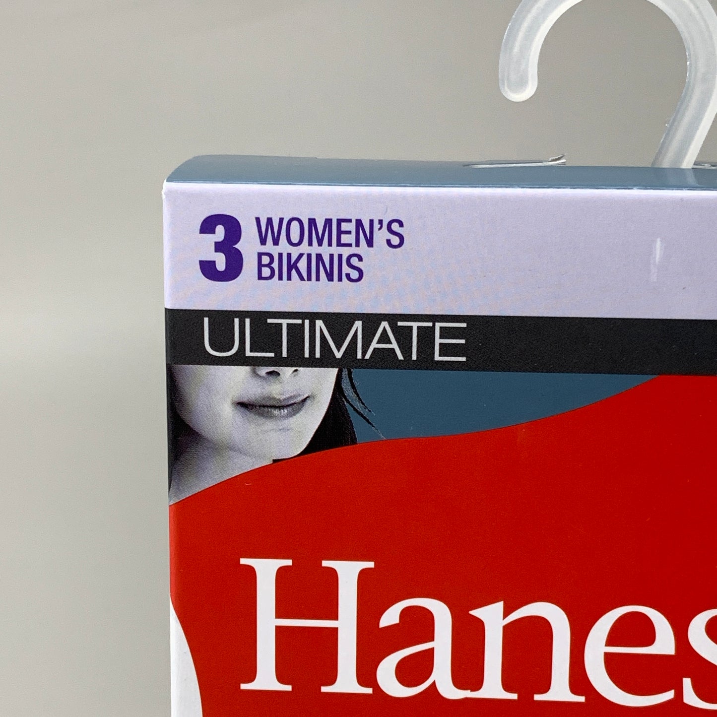 HANES 3 PACK!! Originals Women's Breathable Cotton Bikinis Underwear Sz 9/2XL Navy/White/Floral 45UOBK