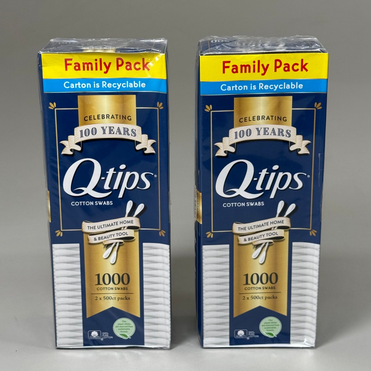 Q-TIPS (2 PACK, 2000 SWABS TOTAL) Family Pack Original Cotton Swabs 68760668