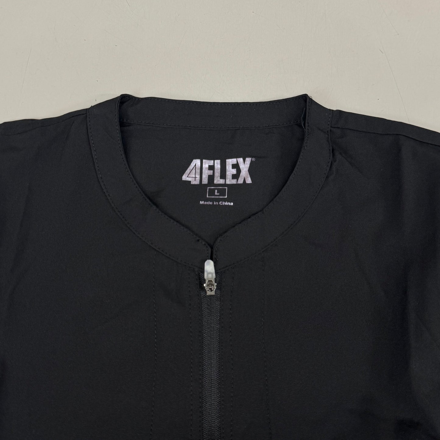 GREEN TOWN 4 Flex Scrubs Jumpsuit Cinch In Waist Women's Sz L Black GFX-023AST