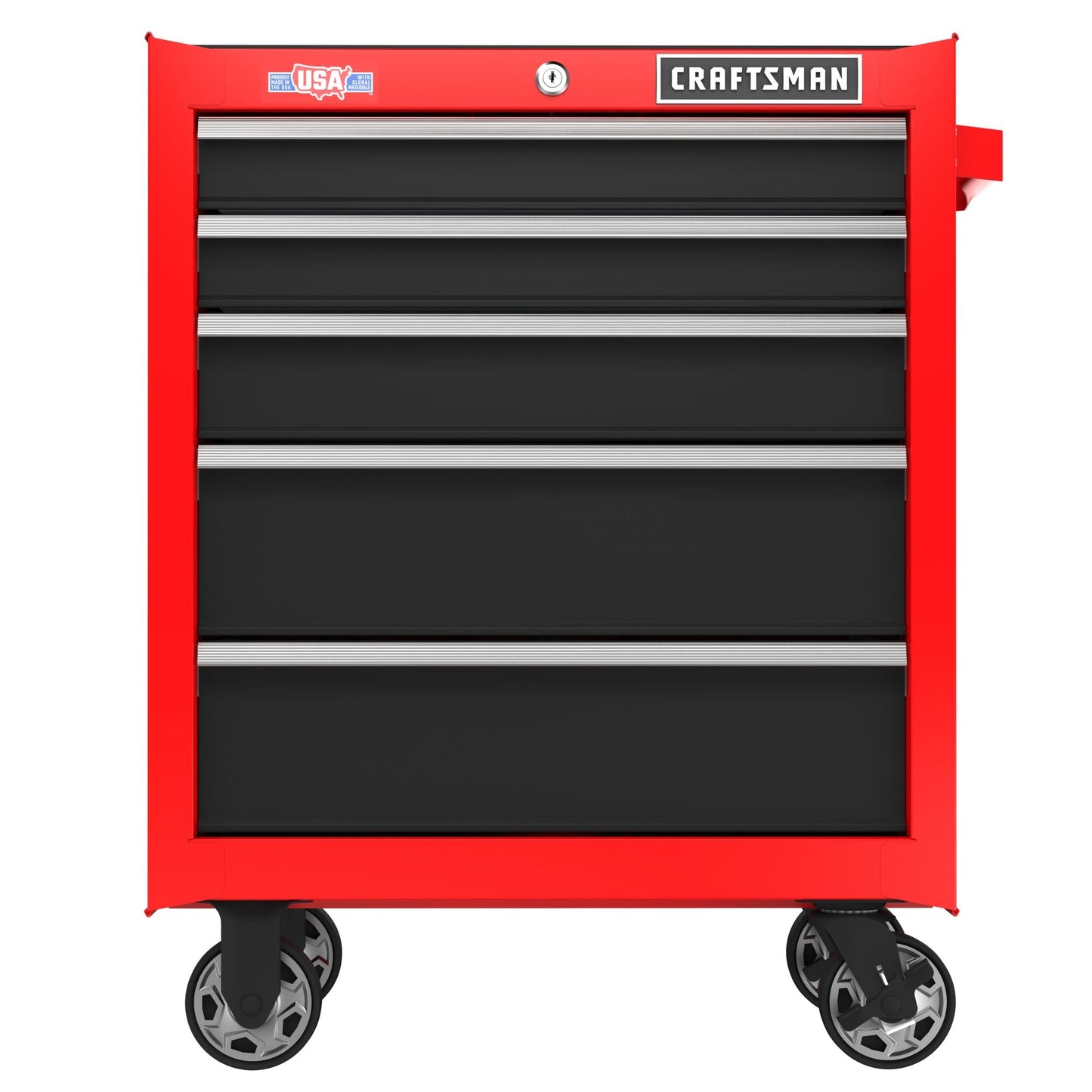 ZA@ CRAFTSMAN 2000 Series 26-in W x 36.5-in H 5-Drawer Steel Rolling Tool Cabinet (Red) CMST98264RB (AS-IS, A Little Damage)