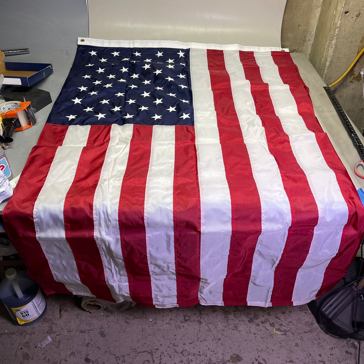 ANNIN American Flag USA Made Nylon UV Resistant 4'x 6' Red, White & Blue 3JN77