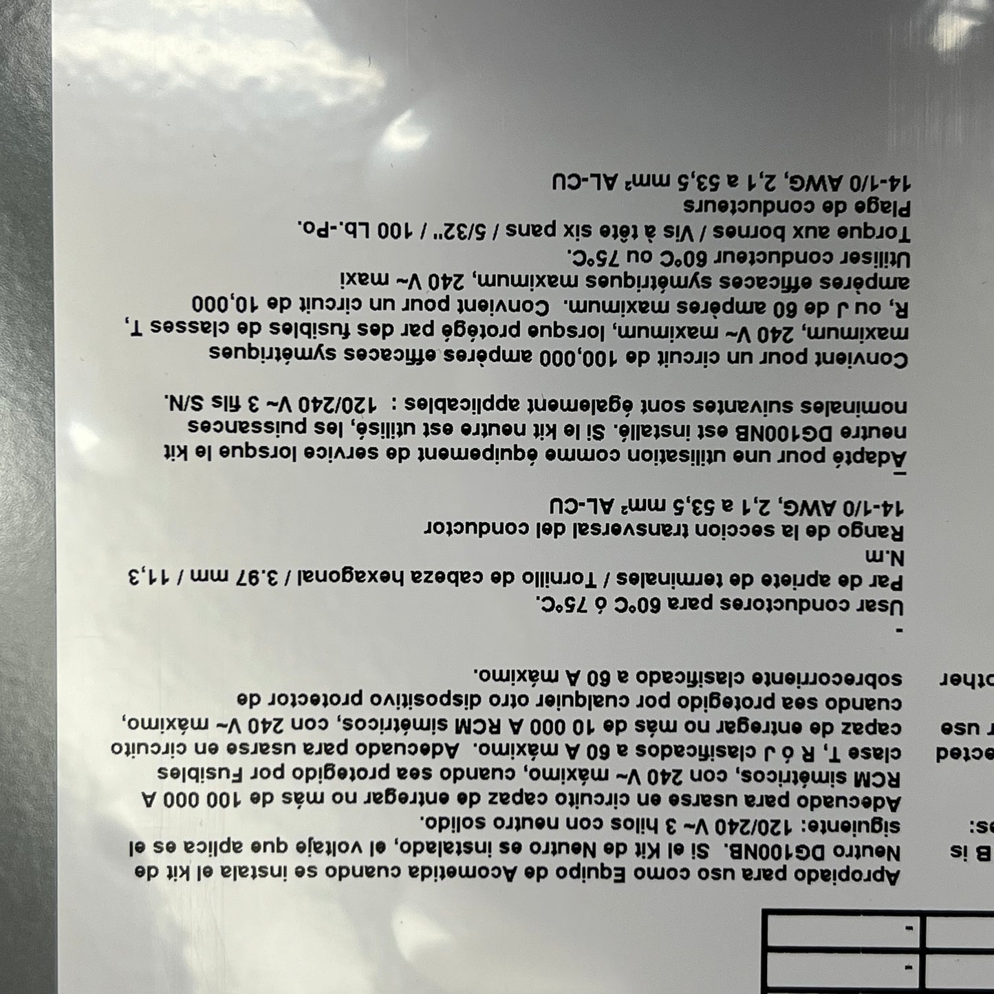 EATON  General Duty Non-Fusible Safety Switch Single Throw 60A NEMA 3R DG222URB