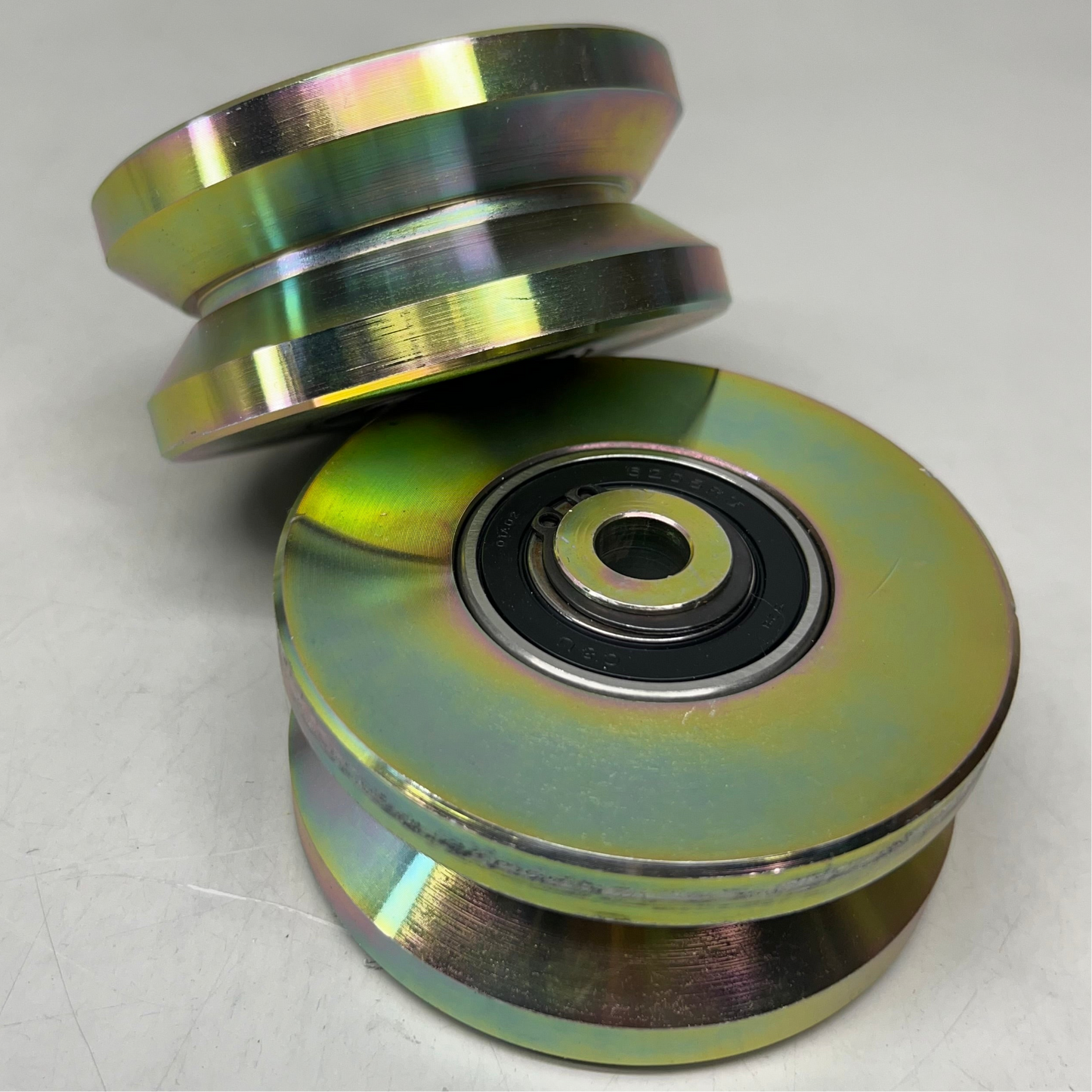 ZA ALTATRON PLATINUM (2Pack) Light Gold Iron Wheels Sz 4” with Axis