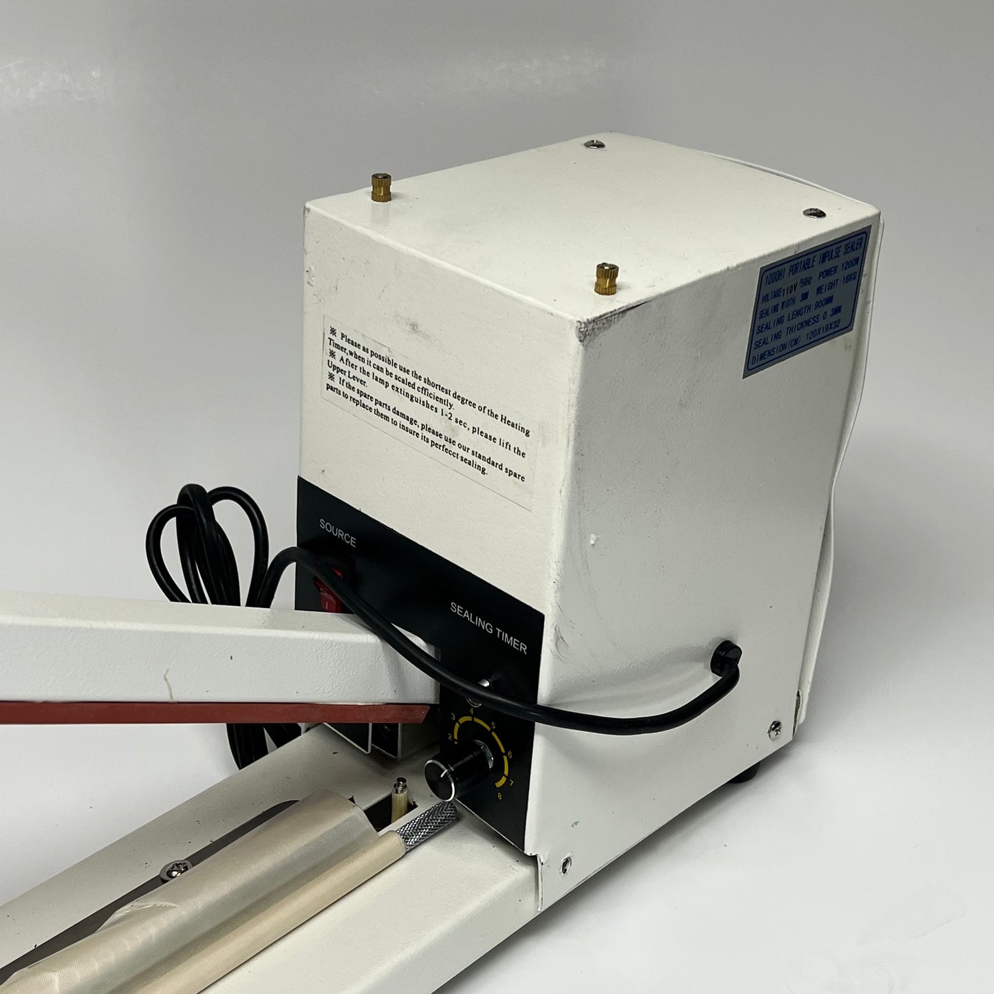 ZA@ Manual Impulse Heat Sealer Efficient Bag Sealing 40" Grey HI-1000 (As-is)