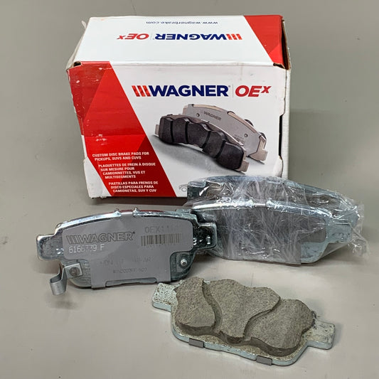 WAGNER OEx Ceramic Disc Brake Pad Set 4 1/2" x 2" Grey OEX1103