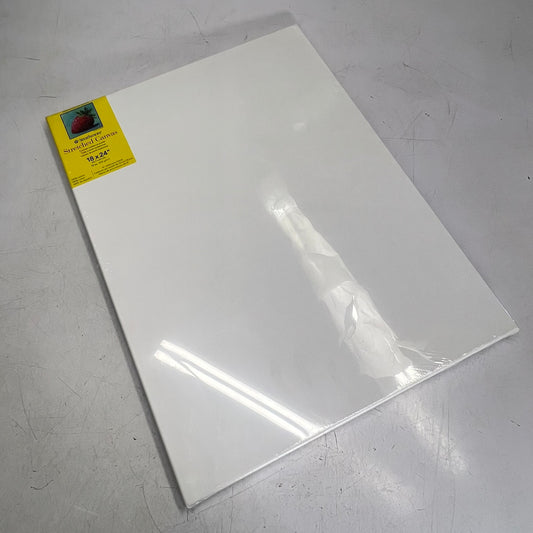 STRATHMORE (2 PACK) Stretched Cotton Canvas 3/4" Profile 18" x 24" Med Texture