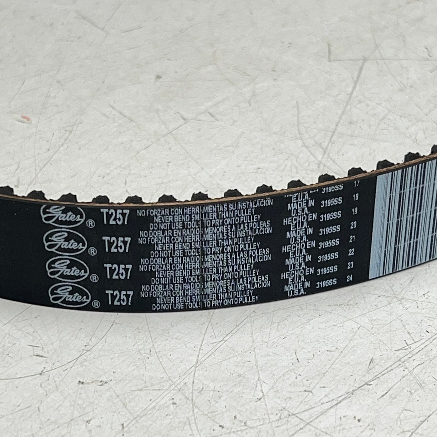 GATES Power Grip Timing Belt For Lexus & Toyota 211 Teeth 66.437" Black T257