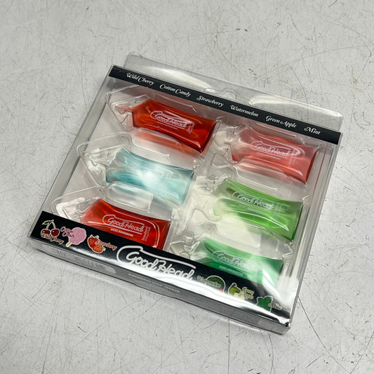 DOC JOHNSON (SET OF 6) Single Use Good Head Oral Delight Gels Assorted Flavors