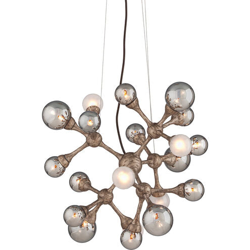 ZA@ CORBETT LIGHTING Element 20-Light Stria Gold Leaf Chandelier Ceiling Light (New Other)