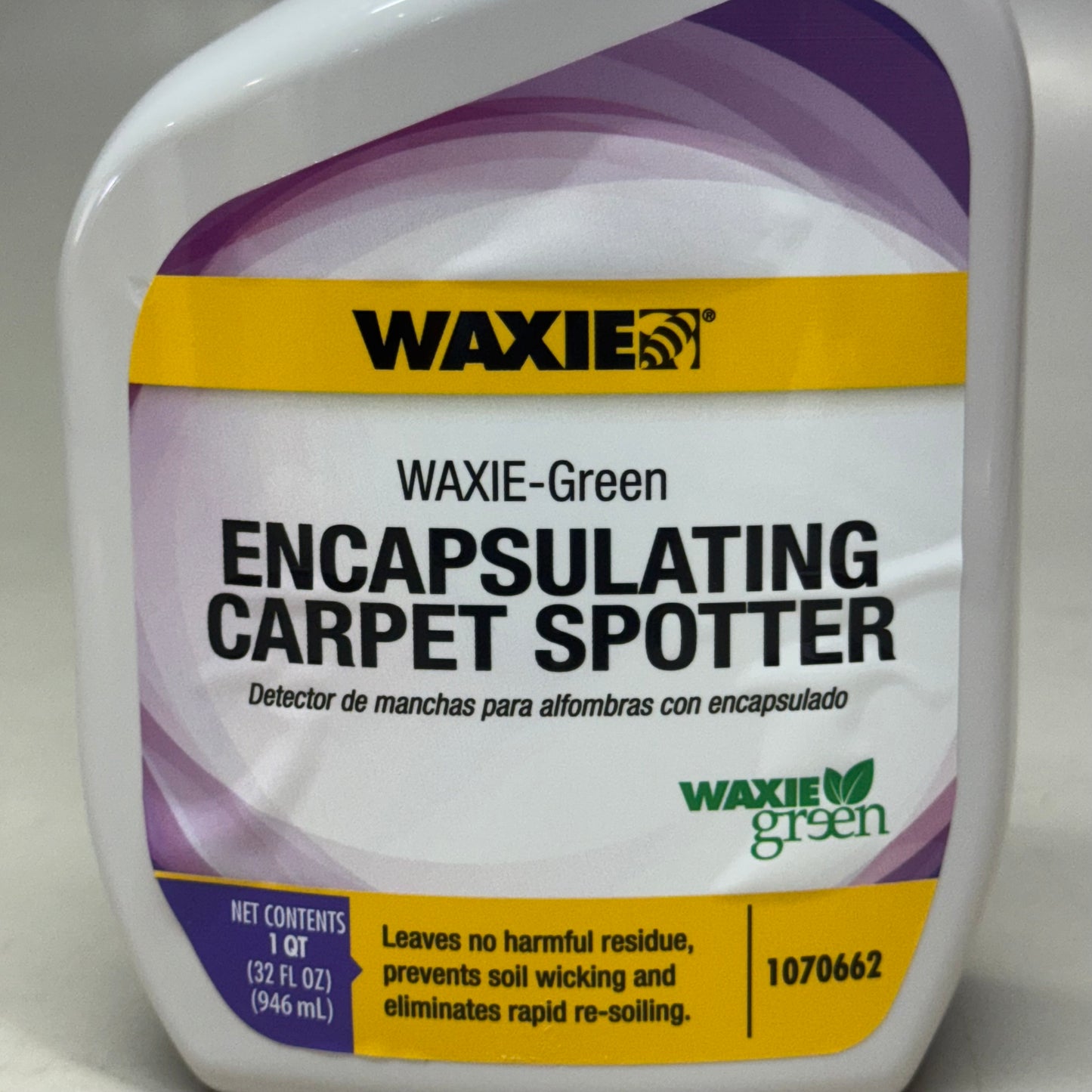WAXIE-GREEN Encapsulating Carpet Spotter 32 fl oz White 1070662