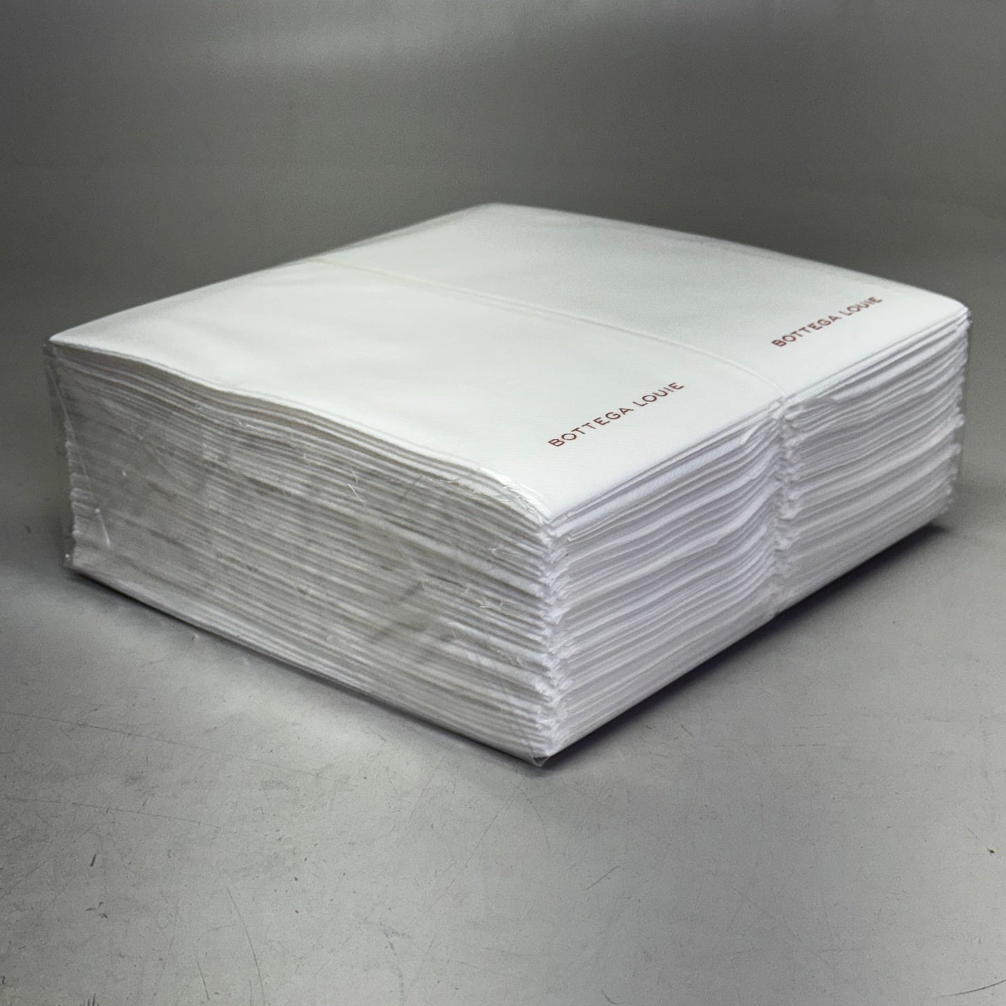 ZA@ BOTTEGA LOUIE (2000 Pcs) Napkins Made of White Airlaid Sz 12" x 12" (New) A