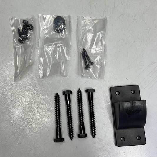 CITY POST Deck Corner Post Mount w/ Pre Drilled Holes 36" Black CPK20-0027-G-BLK