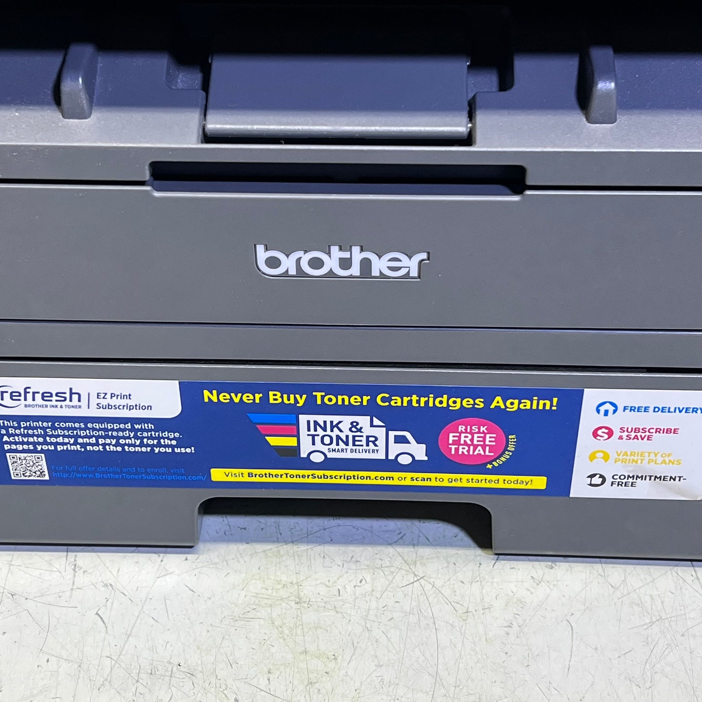 ZA@ BROHTER Wireless Black & White All-In-One Laser Printer (DISCONTINUED) Black MFC-L2717DW (AS-IS)