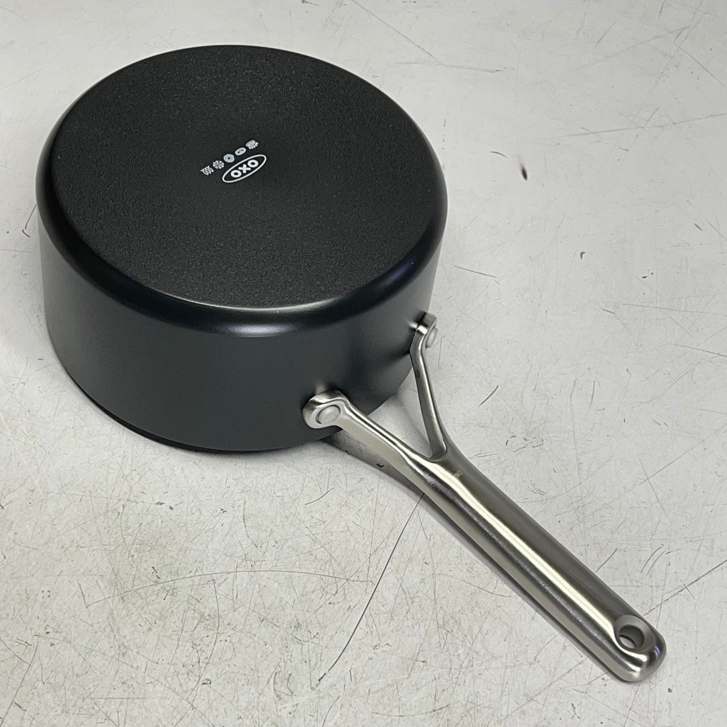 OXO (4 PIECE) Professional Ceramic Non-stick Sauce Pan Set 2.3qt - 1.7qt Black