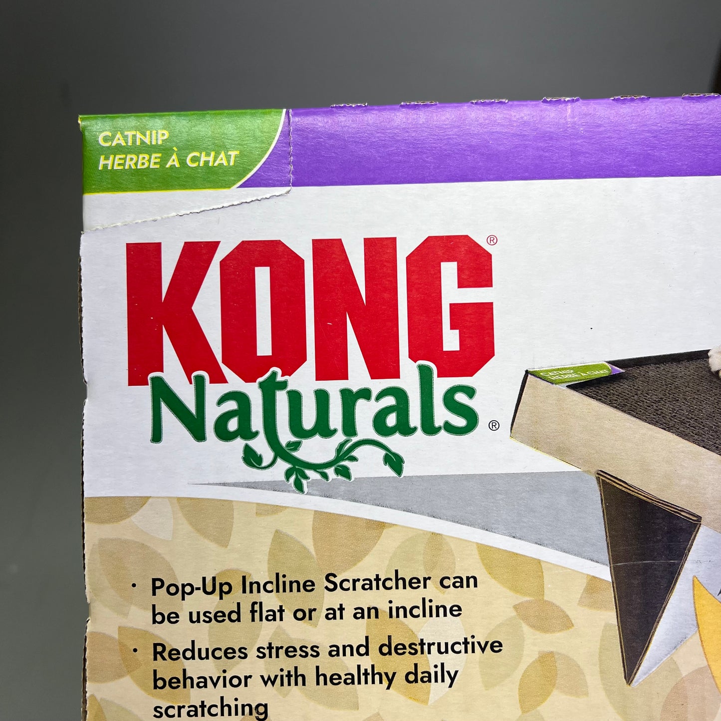 KONG (2 PACK) Naturals Pop-Up Incline Scratcher W/ Catnip 19" x 10" x 1" CS11