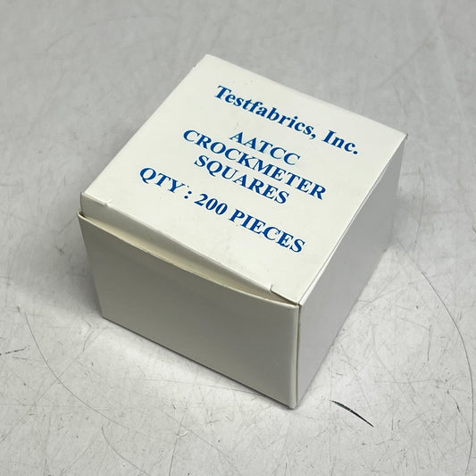TESTFABRICS (1000 PACK) AATCC Crockmeter Square For Color Fastness In Textiles