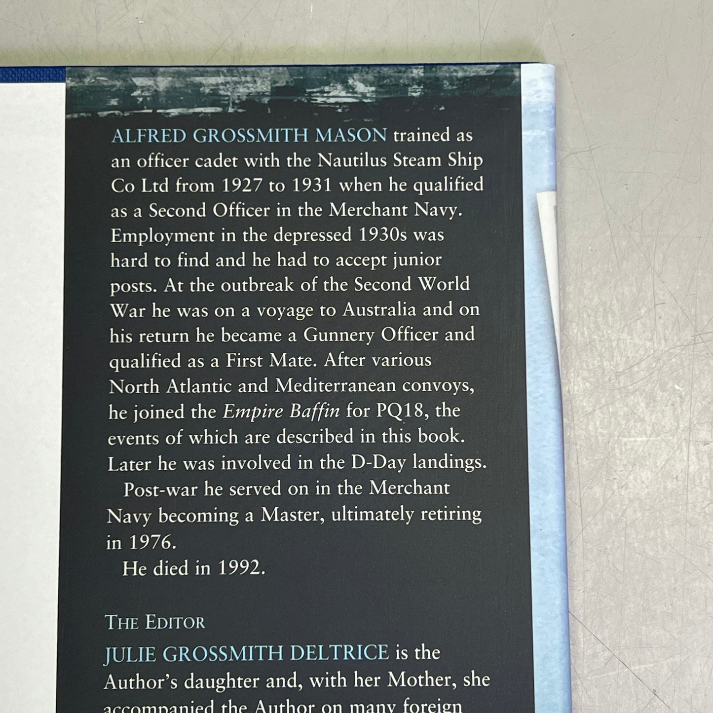 ARCTIC WARRIORS A Personal Account Of Convoy PQ18 By Alfred Grossmith Mason
