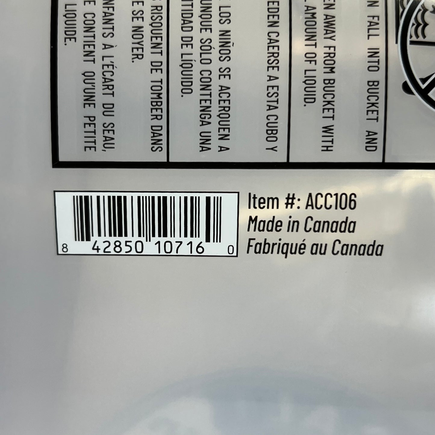 CHEMICAL GUYS Heavy Duty Detailing Bucket 4.5 Gal. ACC_103