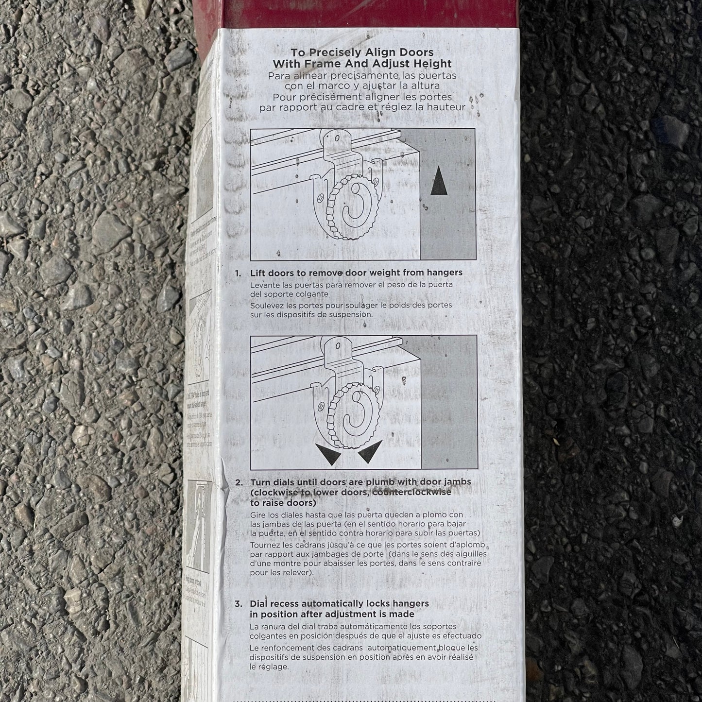 NATIONAL HARDWARE By-Pass Sliding Door Frame Hardware Set 72" N343-087 (AS-IS)