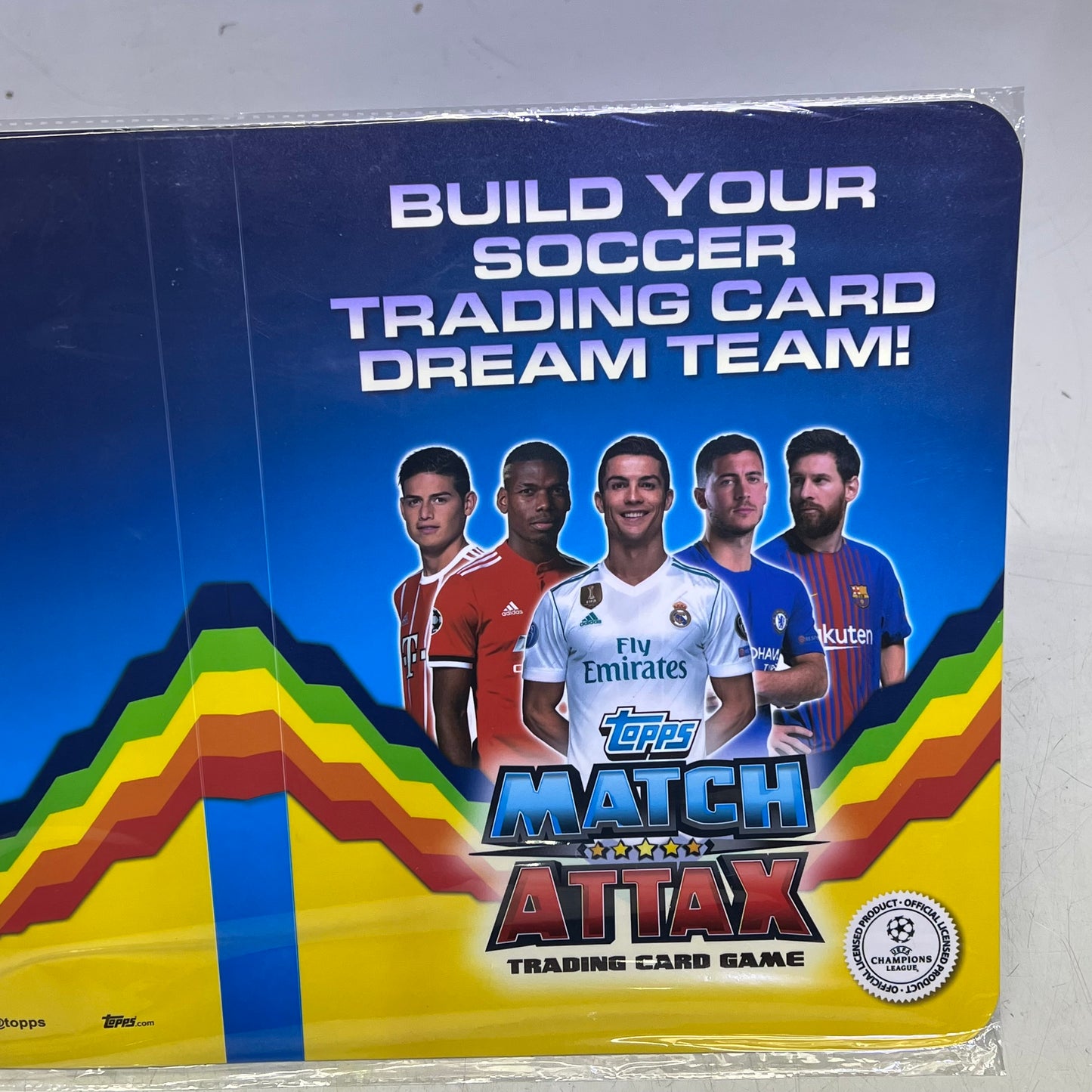 ZA@ TOPPS (3 PACK) Match Attax Trading Card Game Card Sleeve Binder 12"x9"x1" Clear