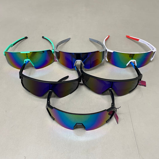 KING STRIKER (6 Pack) Assorted Polarized Sunglasses Shatterproof Polycarbonate Men's Assorted (Copy)