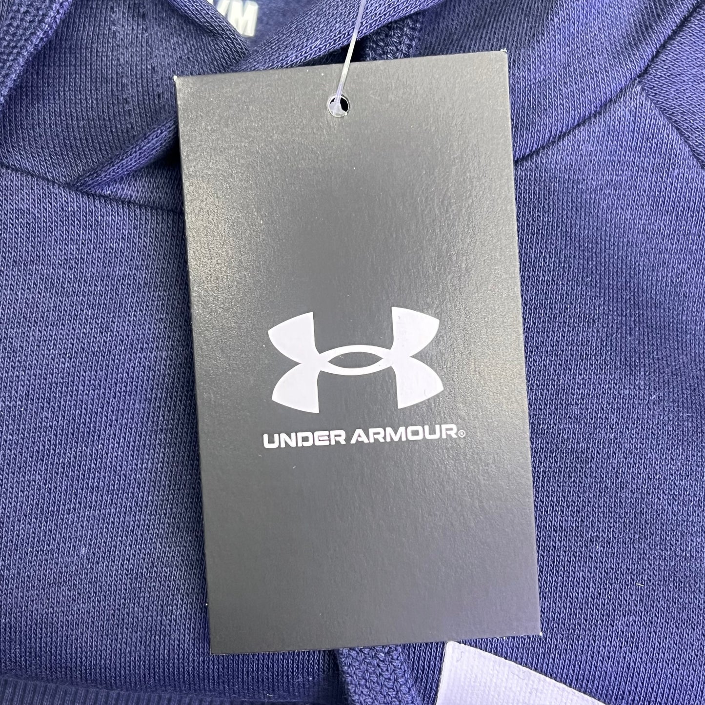 UNDER ARMOUR UA Rival Fleece Pull Over Hoodie Men's Sz 2XL Navy Blue 1379758