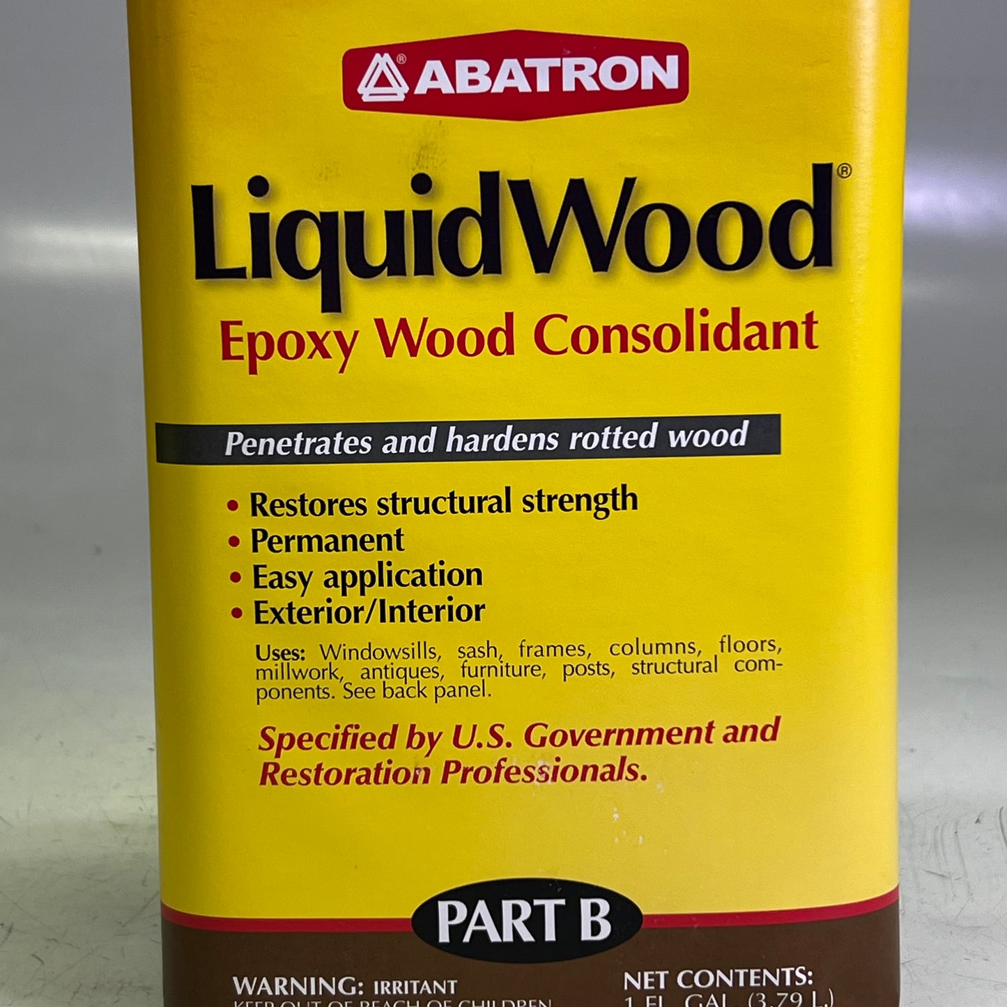 ZA@ ABATRON (2 PACK) Liquid Wood Epoxy Wood Consolidant 1 Gal. (New Other, Cosmetic Damage)