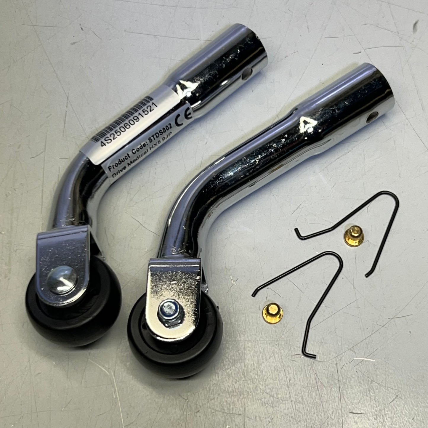 DRIVE (2 PACK) Anti Tipper With Wheels Chrome STDS802